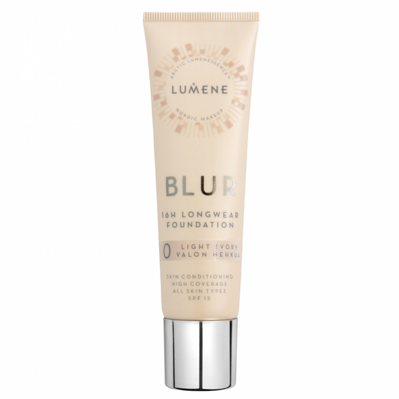 Lumene Blur 16H Longwear Foundation SPF 15 30 ml ─ 0 Light Ivory