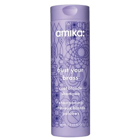 Billede af Amika Bust Your Brass Cool Blonde Repair Shampoo (60ml)