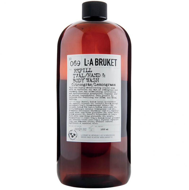 Billede af L:A Bruket 069 Flytande Tvål Citrongräs (1000ml) Refill