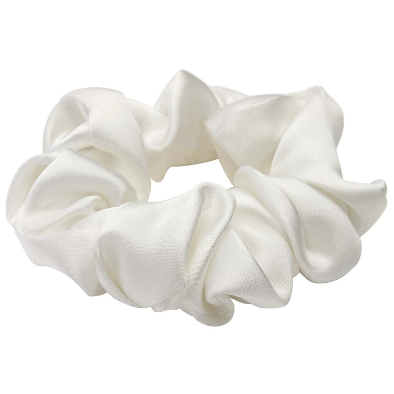 Billede af Lenoites Mulberry Silk Scrunchie, White