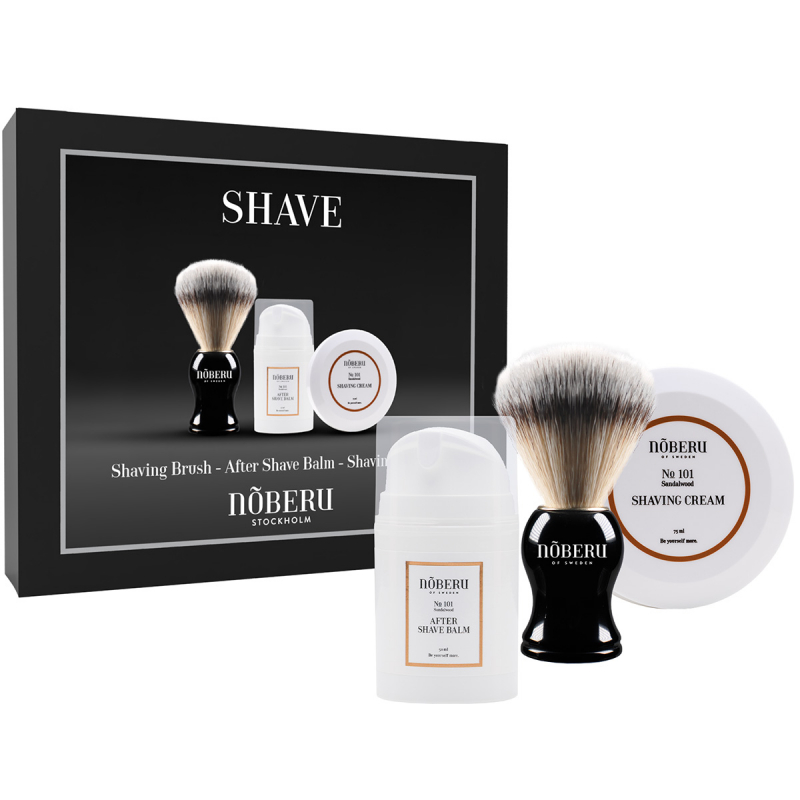 Billede af Noberu Shave: Shaving Brush, Cream & After Shave Balm (50 + 75 ml)