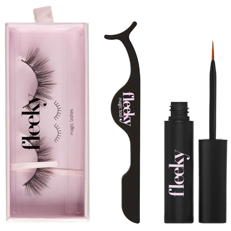 Fleeky Magic Lashes Kit - False Lashes with Glue & Applicator Babe