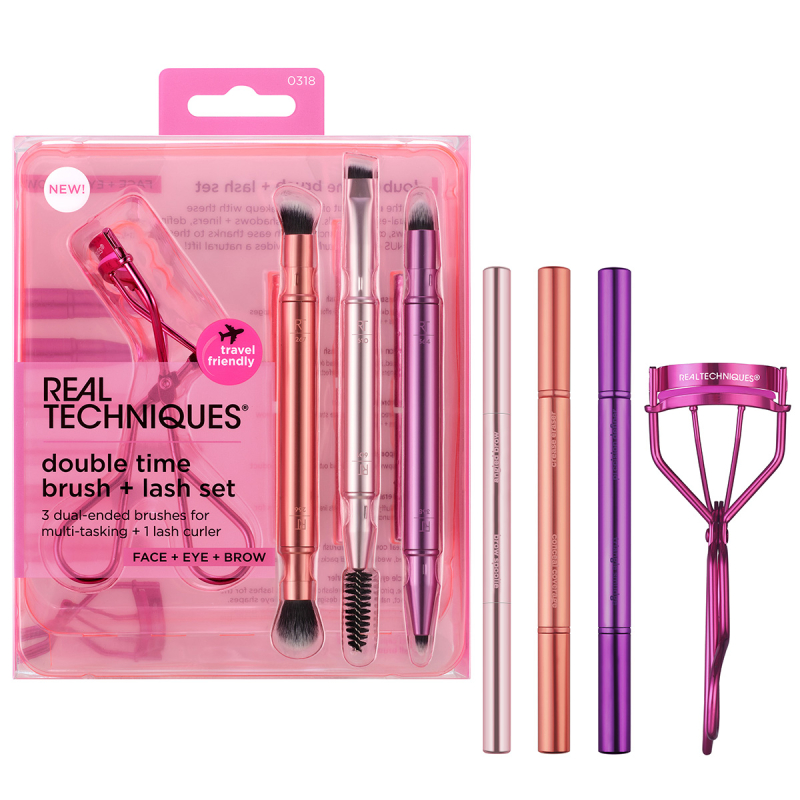 Real Techniques Double Time Retractable Brush Set