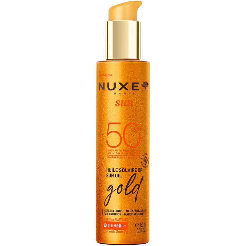NUXE Sun Tanning Oil Gold SPF50 (150 ml) billede