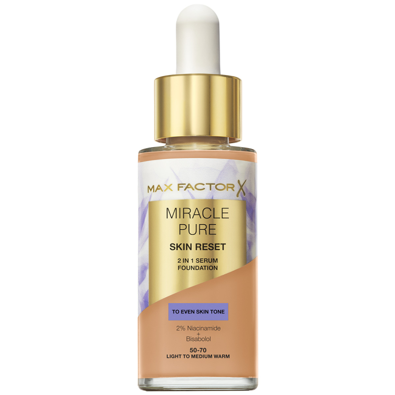 Max Factor Miracle Pure Skin Reset 2 In 1 Serum Foundation 80.5 Medium Warm billede