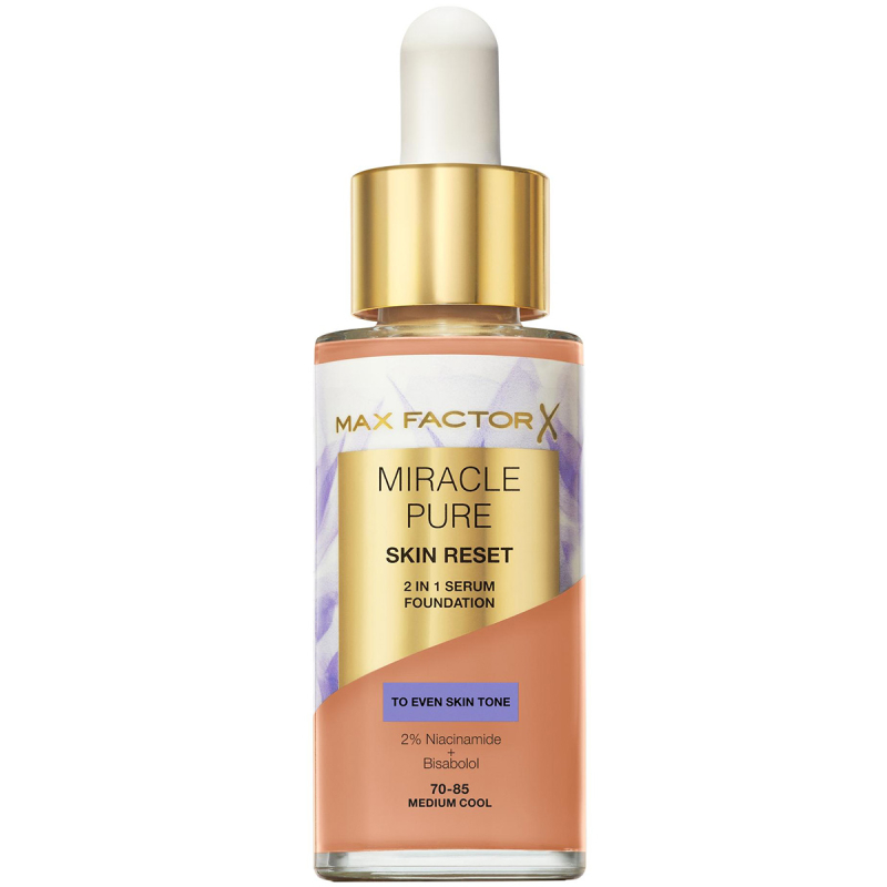 Max Factor Miracle Pure Skin Reset 2 In 1 Serum Foundation 85.5 Medium Cool billede