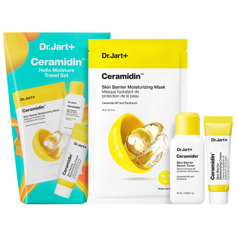 Dr. Jart+ Ceramidin Hello Moisture Travel Set (15 +7 ml + 22 g) billede