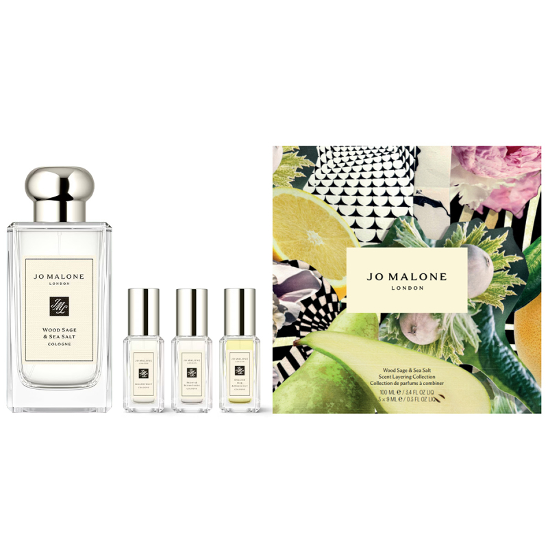 Jo Malone London Wood Sage & Sea Salt Layering Collection (100 + 3 x 9 ml) billede