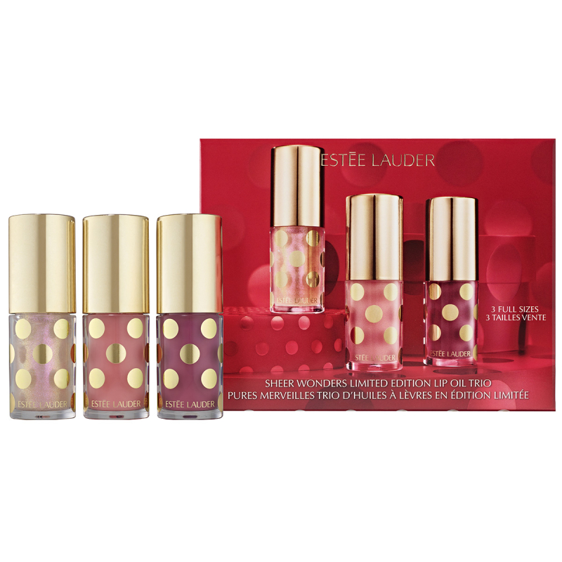 Estée Lauder Sheer Wonders Limited Edition Lip Oil Trio (3 x 4,5 ml) billede