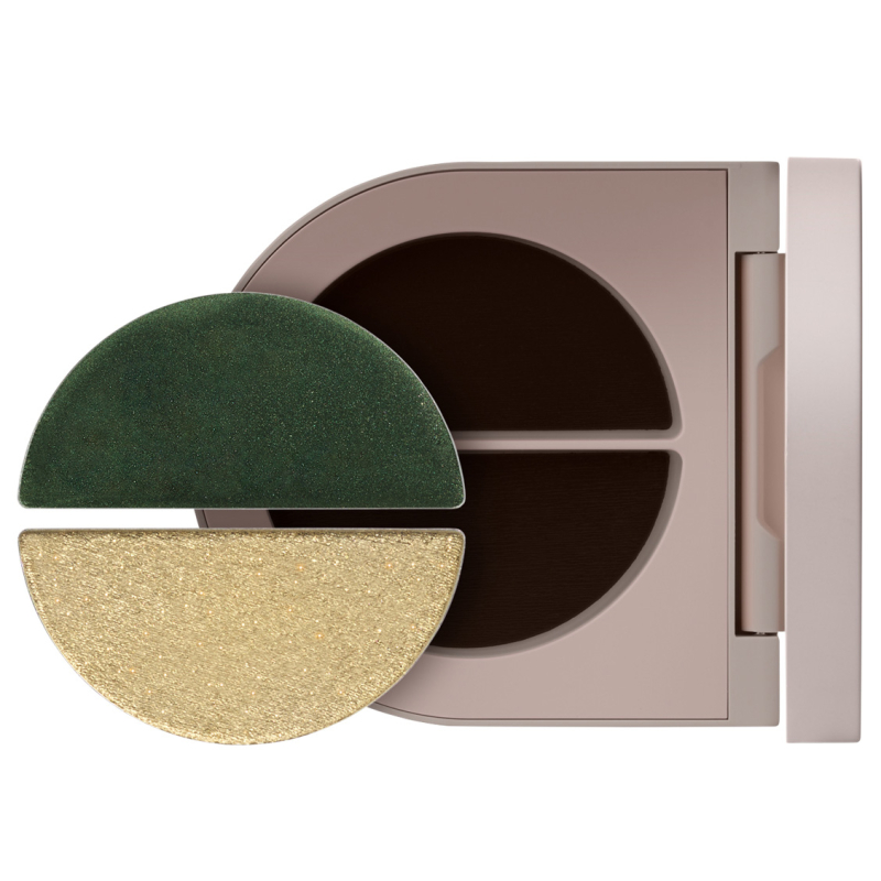 Rose Inc Satin And Shimmer Duet Eyeshadow Satin Olive And Khaki Shimmer billede