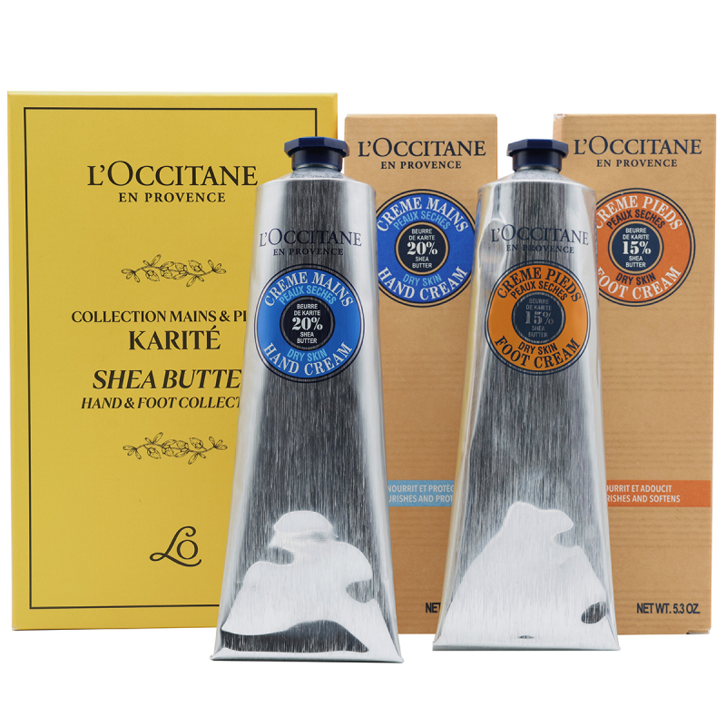 L’Occitane en Provence Shea Duo Hand & Foot Cream Kit (2 x 150 ml)