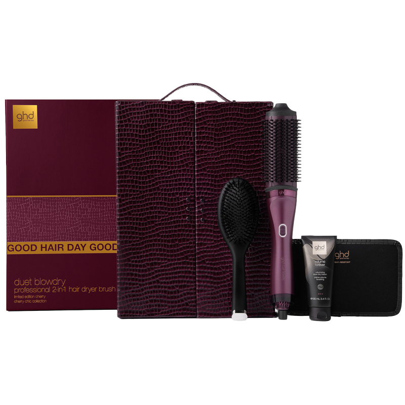 ghd Duet Blowdry Limited Edition Gift Set 2-in-1 Hair Dryer Brush in Cherry Chic - 1 pcs