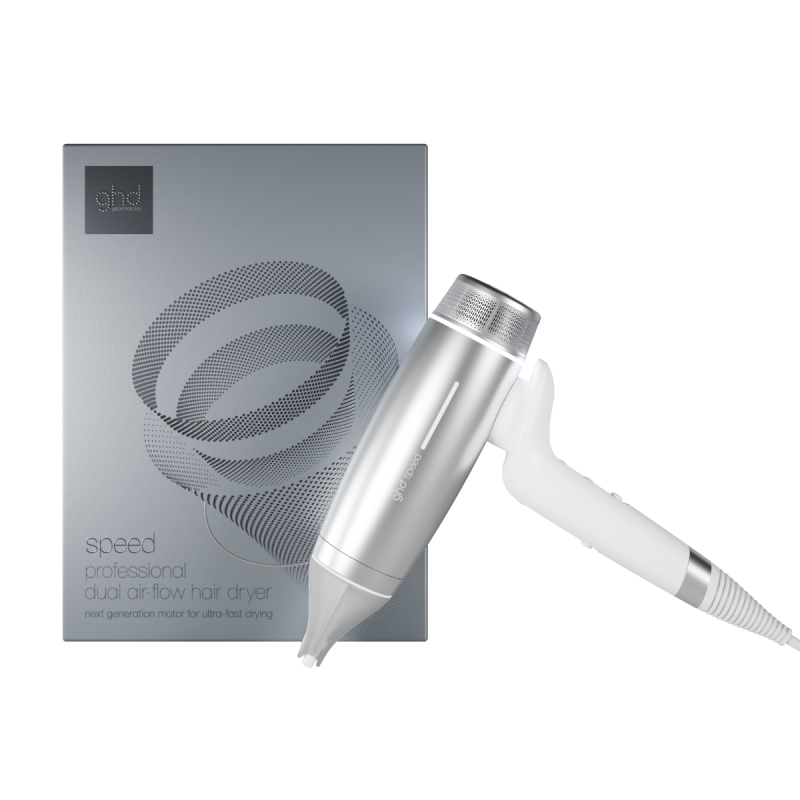 ghd Speed Dual Air-Flow Hair Dryer - Silver White