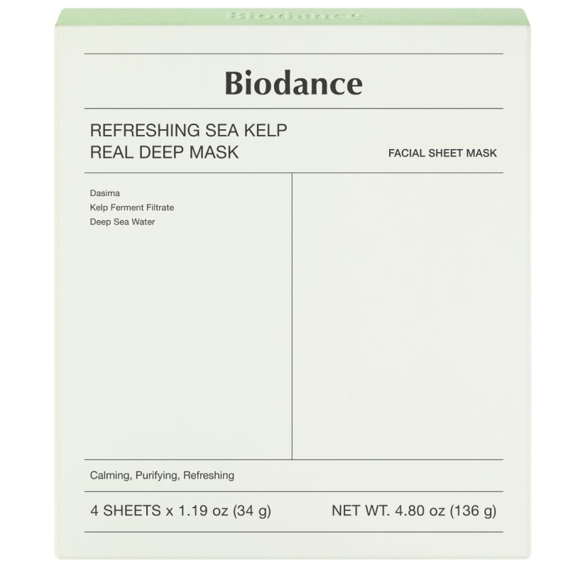 Biodance Refreshing Sea Kelp Real Deep Mask (4 pcs) billede