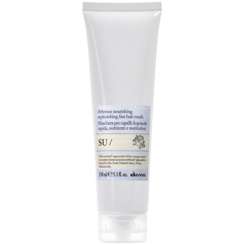 Davines SU aftersun nourishing replenishing fast hair mask (150 ml)