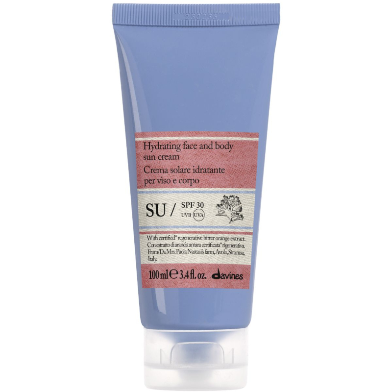 Davines SU hydrating face and body sun cream SPF 30 (100 ml)