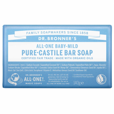 Dr. Bronner's Bar Soap Neutral-Mild (140g)