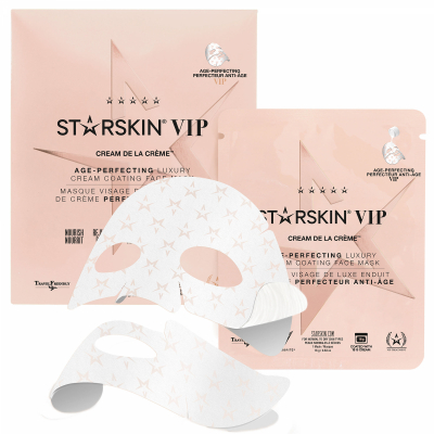Starskin Vip Cream De La Crème Age-Perfecting Luxury Cream Coated Sheet Face Mask