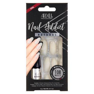Ardell Nail Addict Natural Multipack Oval