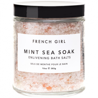 French Girl Organics Mint Sea Soak Enlivening Bath Salts (300g)