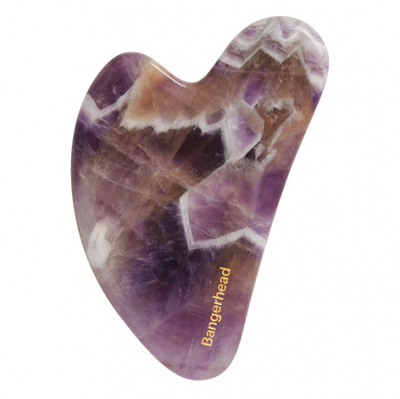 By Bangerhead Amethyst Gua Sha Facial Massage Stone