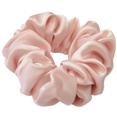 Lenoites Mulberry Silk Scrunchie, Pink