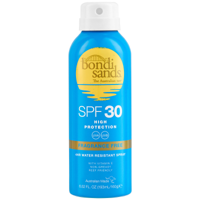 Bondi Sands SPF30 Fragrance Free Aerosol Mist Spray (160 g)
