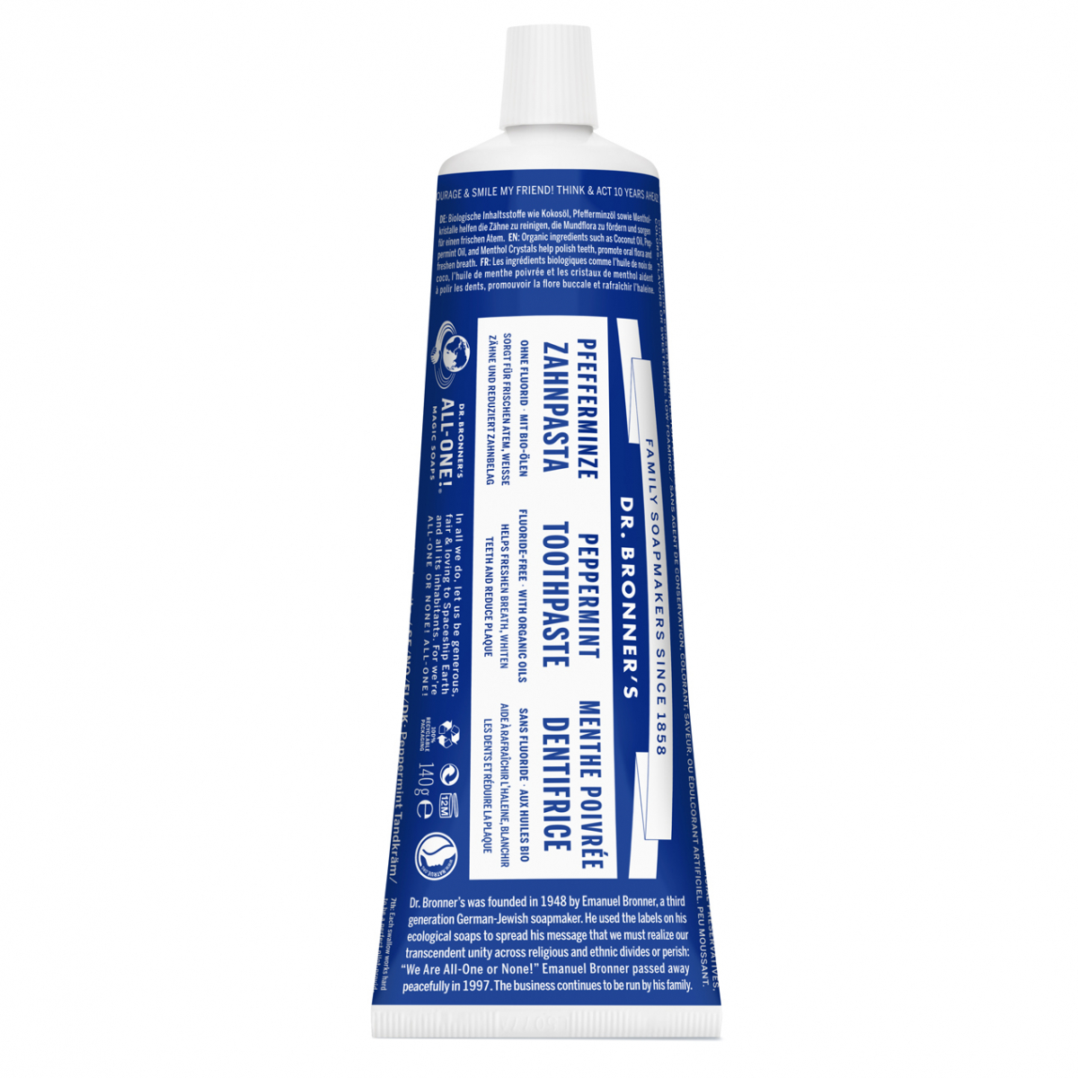 Dr Bronner's Toothpaste Peppermint (140gBredt sortiment & aut