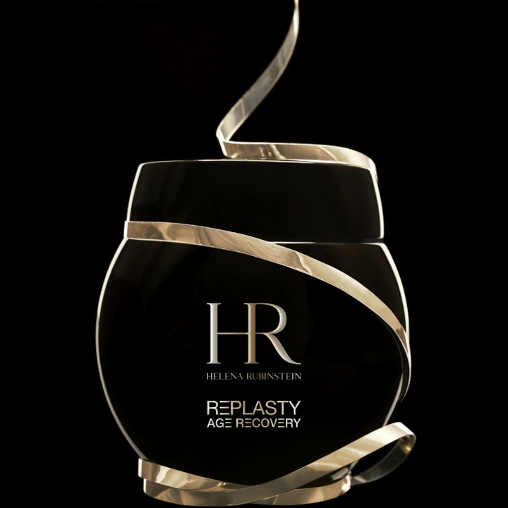 Helena Rubinstein Re-Plasty Age Recovery Night 50 ml genopbyggende natcreme i sort krukke med et elegant guldbånd