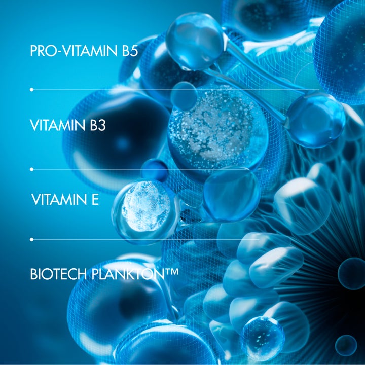 Biotherm Lait Corporel Active Recovery 400 ml bodylotion med Biotech Plankton og vitamin B3, B5 og E i blå bobler.