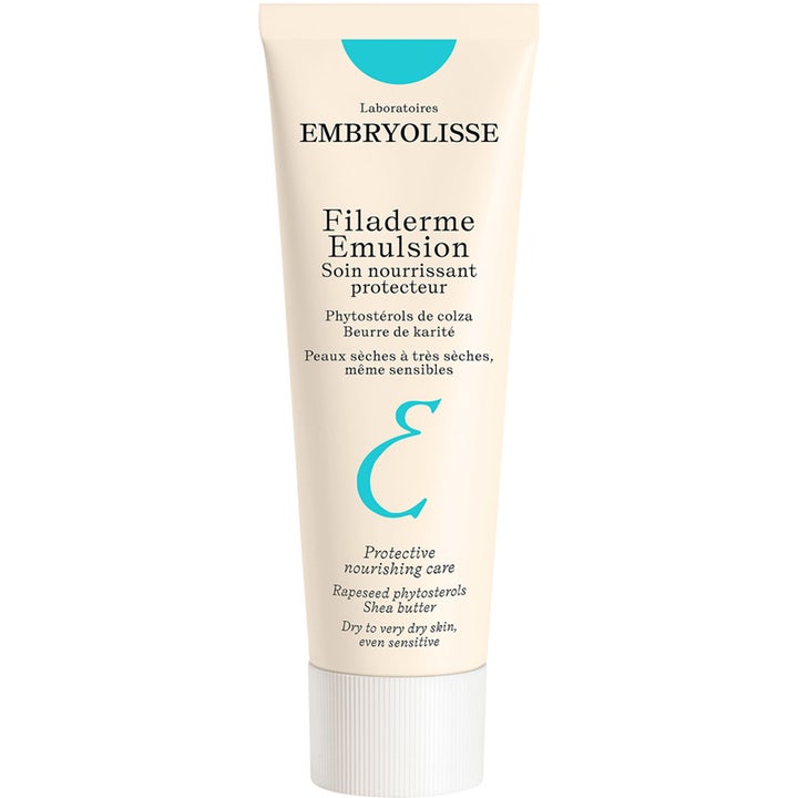 Embryolisse Filaderme Emulsion 75 ml nærende ansigtscreme i hvid tube med sheasmør til tør hud