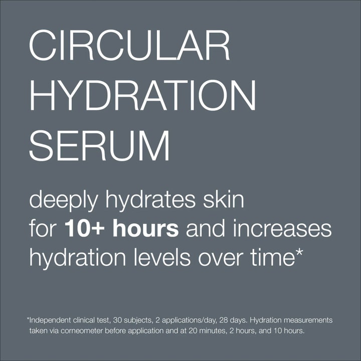 Dermalogica Circular Hydration Serum 10 ml fugtgivende ansigtsserum tekstgrafik om 10 timers dyb hydrering
