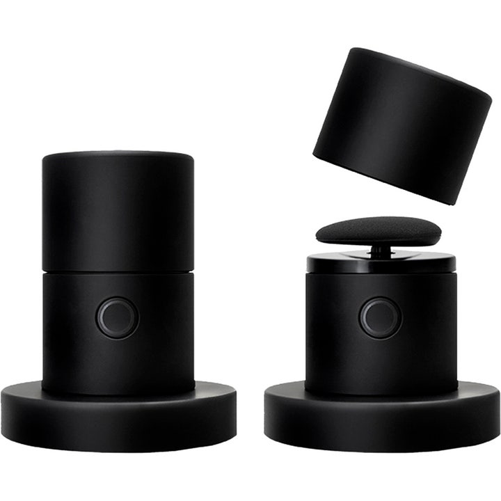 RÉDUIT Spa applikator til hudpleje i mat sort finish med blød påføringssvamp og moderne cylinderformet design