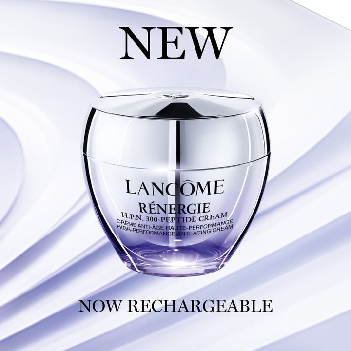 Lancôme Rénergie H.P.N. 300-Peptide Cream anti-age ansigtscreme i genopfyldelig lilla og sølv glaskrukke