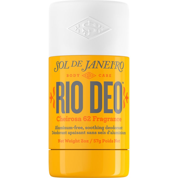 Sol de Janeiro Rio Deo 57g aluminiumfri deodorant mod lugt i gul emballage med hvidt låg
