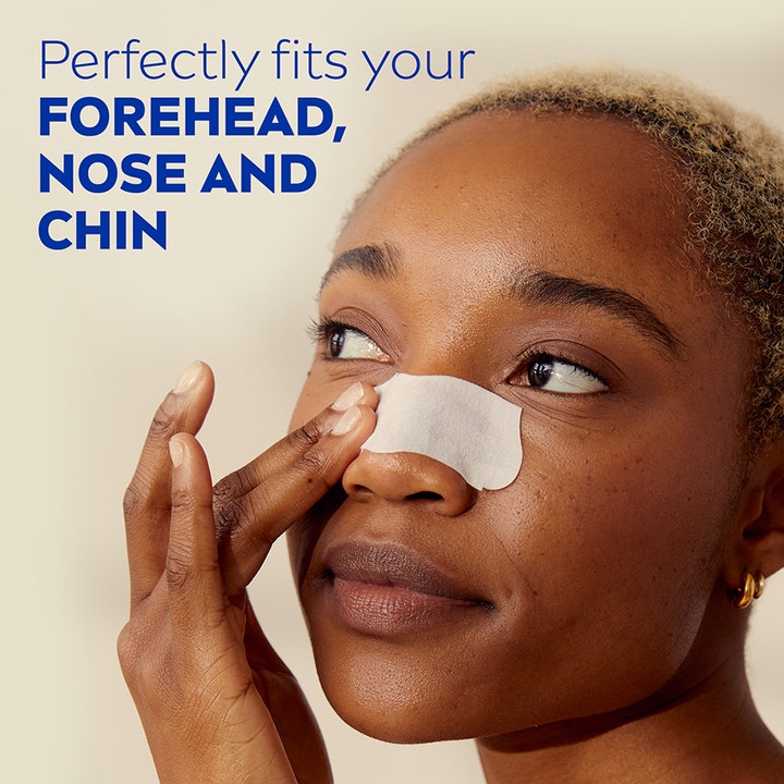 NIVEA Daily Essentials Refining Clear-Up Strips 6 stk spot treatment fjerner urenheder med hvid strip på næsen