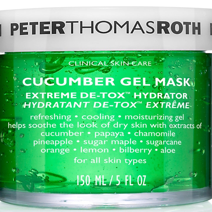 Peter Thomas Roth Cucumber Gel Mask 150 ml fugtgivende ansigtsmaske med beroligende agurk i klar krukke med grøn gel