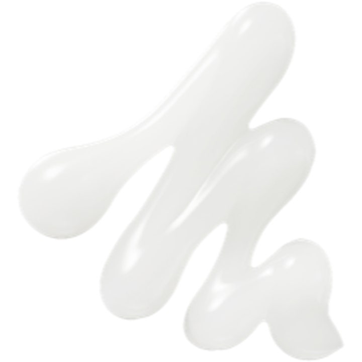 Hyggee Relief Chamomile Cream 85 g beroligende ansigtscreme viser en let hvid gel-tekstur i et bølget mønster.