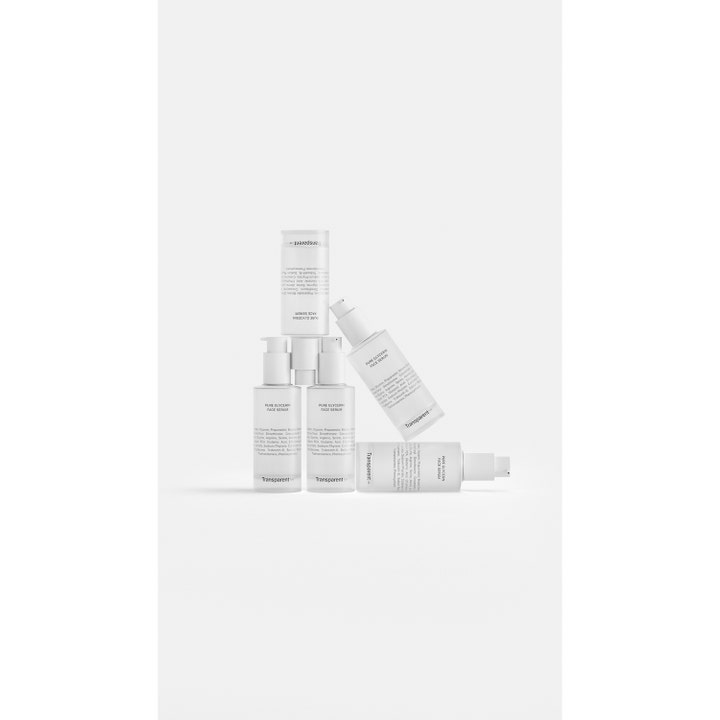 Niche Beauty Lab Transparent Lab Pure Glycerin Face Serum 50 ml fugtgivende serum i hvide flasker med pumpe