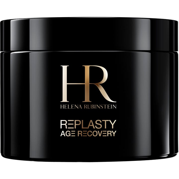 Helena Rubinstein RePlasty Age Recovery genopbyggende ansigtscreme i en luksuriøs sort glansfuld krukke med guldskrift