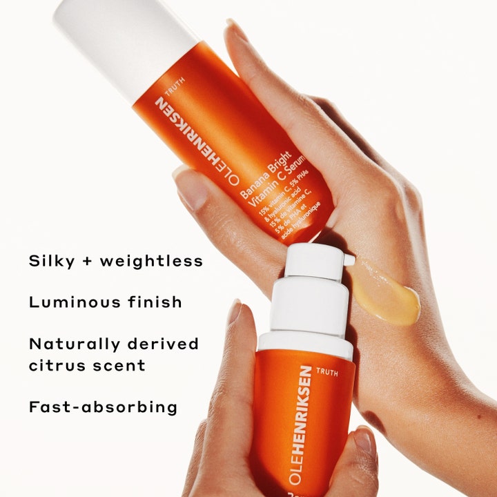 Ole Henriksen Banana Bright Vitamin C Serum 30 ml ansigtsserum giver glød med 15% C-vitamin og en let tekstur.