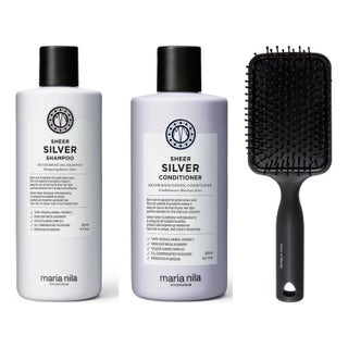 Maria Nila Silver Blonde Care Set With Styling Brush