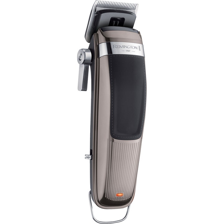 Remington Heritage hårtrimmer til præcis styling i klassisk bronze-finish med sort panel og skarpe stålblade