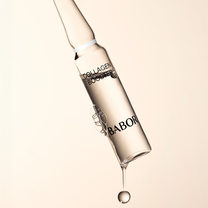 Babor Ampoule Collagen Booster 14 ml opstrammende ansigtsserum i klar glasanpulle med en dråbe