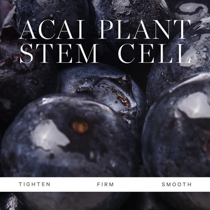 KORA Organics Plant Stem Cell Retinol Alternative Serum 10 ml opstrammende serum med acaibær og tekst Tighten Firm Smooth