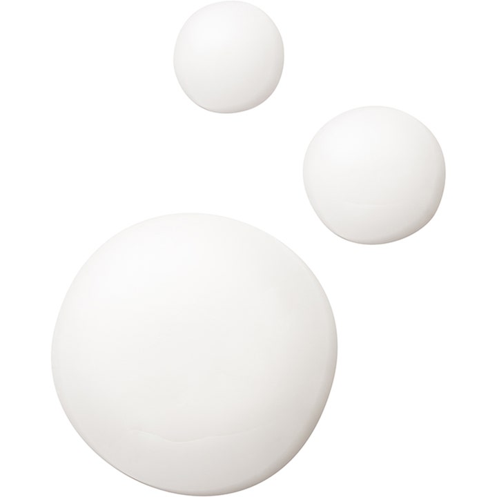 bareMinerals Skin Rescue Pure Smooth Serum 30 ml udglattende serum vist som tre hvide cremede dråber.