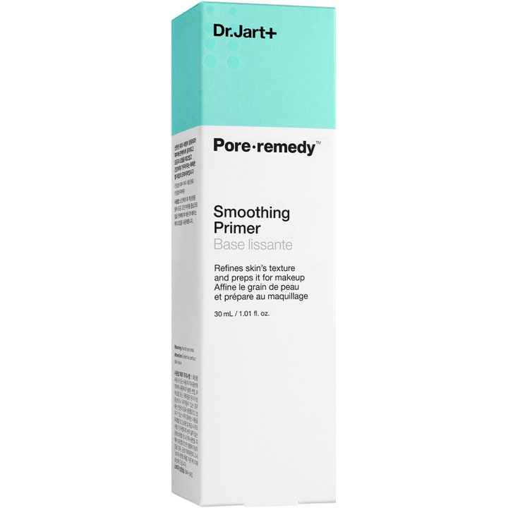 Dr.Jart+ Pore-remedy Smoothing Primer 30 ml udglattende primer i hvid og mintgrøn emballage der forfiner huden