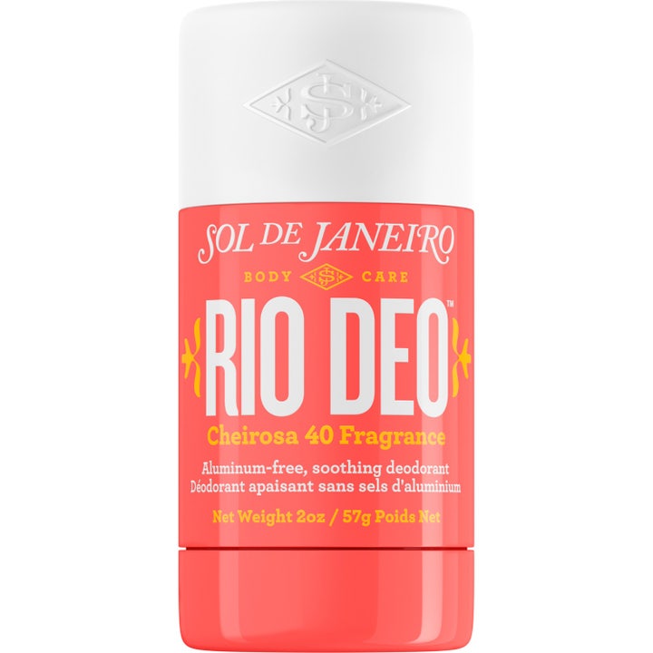 Sol de Janeiro Rio Deo 57g aluminiumfri deodorant i koralfarvet emballage med hvidt låg