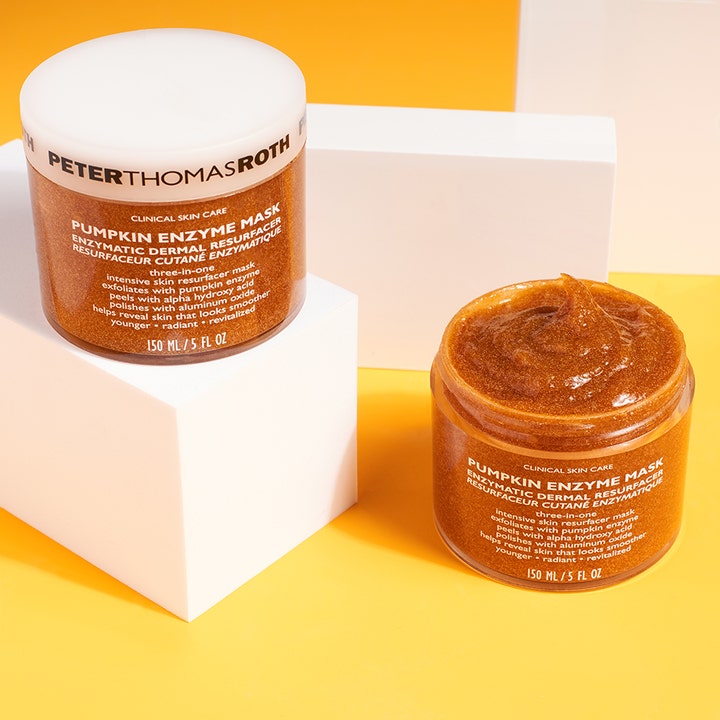 Peter Thomas Roth Pumpkin Enzyme Mask 150 ml eksfolierende ansigtsmaske med synlig orange tekstur