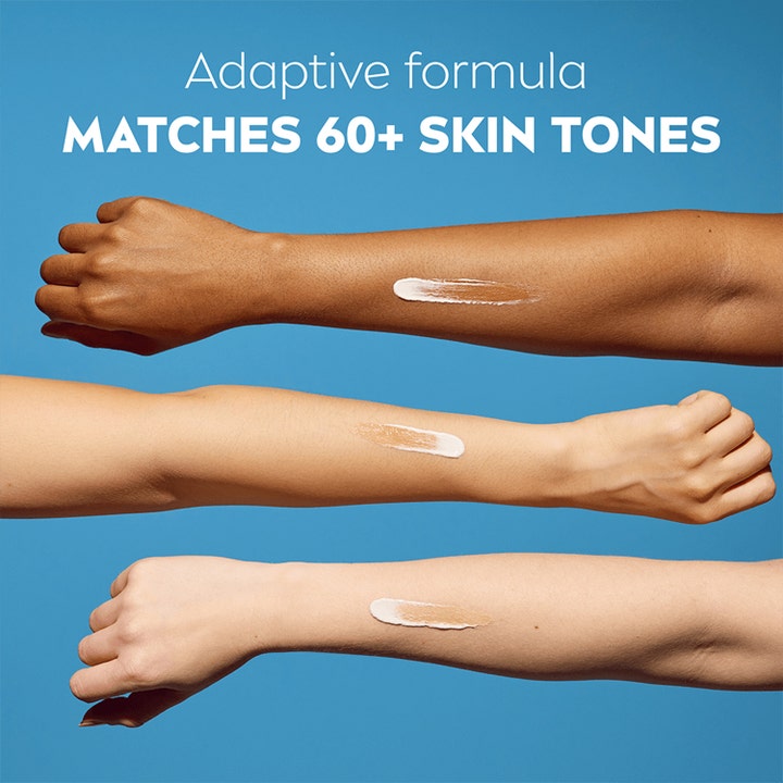 NIVEA Luminous 630 CC Fluid 40 ml mod pigmentpletter viser adaptiv formel der matcher over 60 hudtoner